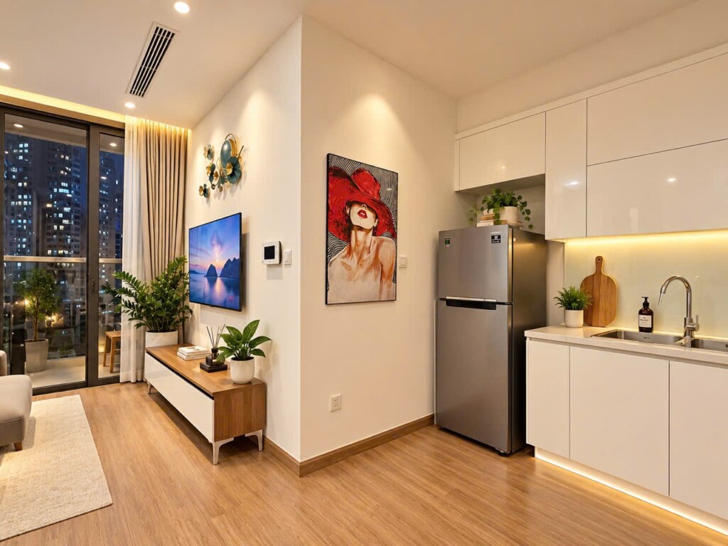 Fully Furnished 1 Bedroom Apartment For Rent At Vinhomes Skylake 439 02